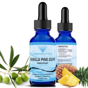 Frasco de extracto líquido Vainilla Pine Olive Absonutrix 390 mg 4 oz