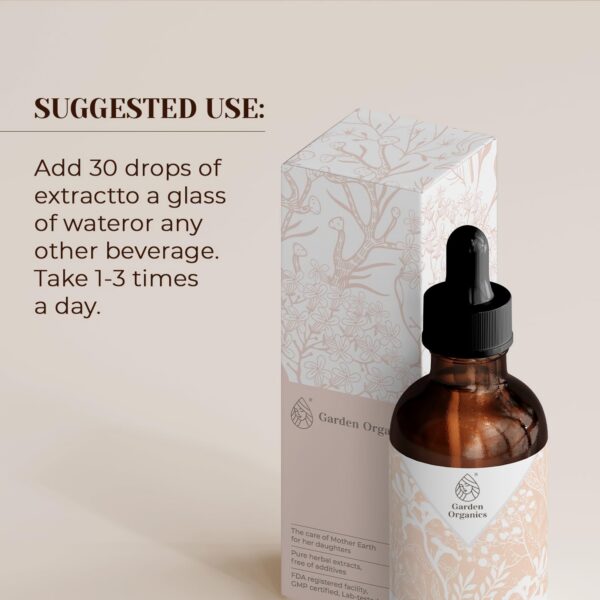 Frasco extracto natural raíz ortiga Garden Organics 2 oz