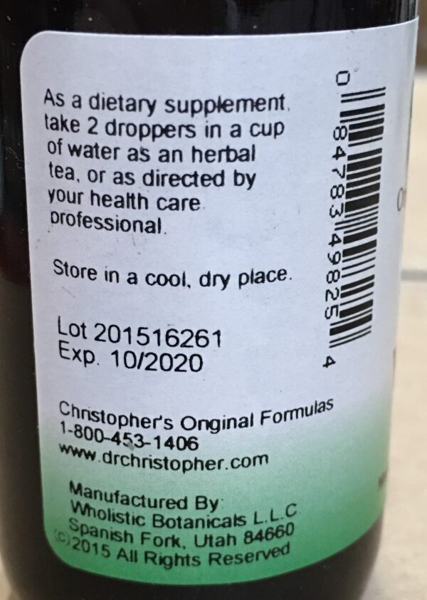 Version 1.0.0 Frasco extracto nervioso Valeriana Dr Christopher 2 oz líquido