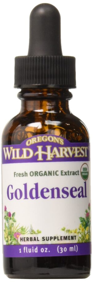 Version 1.0.0 Frasco de extracto orgánico fresco Goldenseal Oregon's Wild Harvest