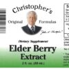 Frasco de extracto de saúco líquido Dr. Christopher