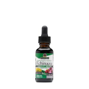 Frasco de extracto líquido sin alcohol Echinacea con uva Nature's Answer