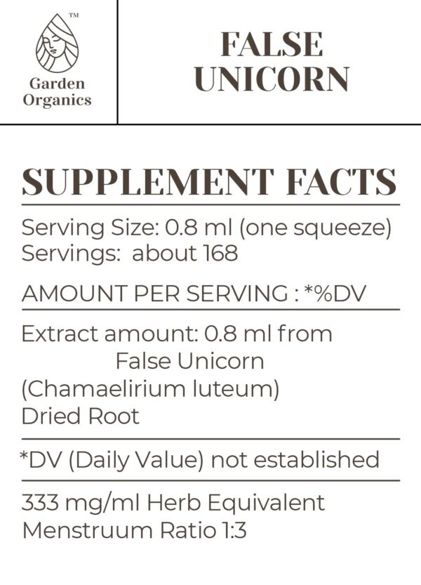 Frasco con extracto sin alcohol falso unicornio apoyo inmunológico