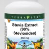 Frasco Extracto de Stevia 450mg 90% esteviósidos TerraVita