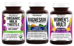 Frasco FarmHaven suplemento multivitamínico para mujeres