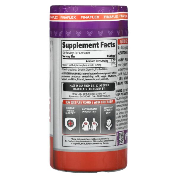 Version 1.0.0 Frasco FINAFLEX suplemento vitamina E para sistema inmune