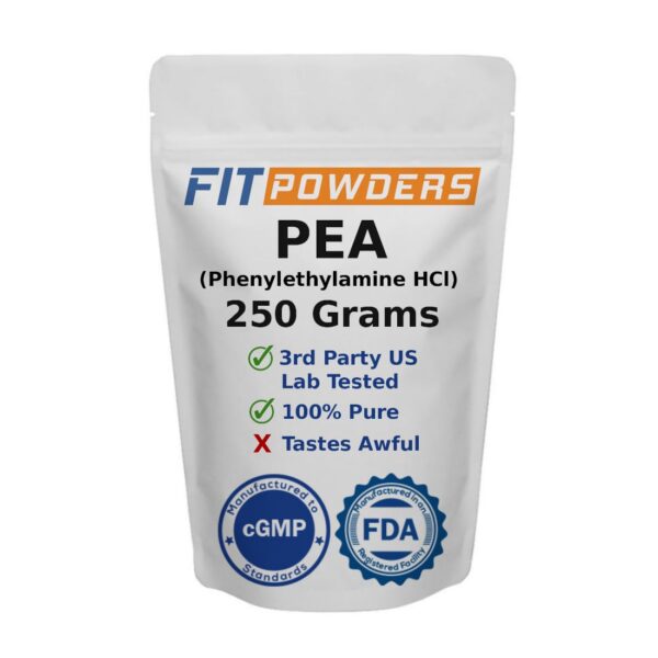 Frasco FitPowders Beta Feniletilamina HCl polvo de guisante
