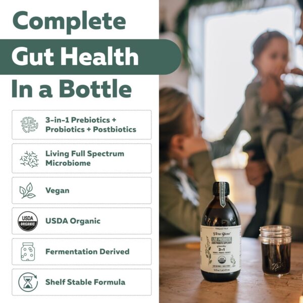 Frasco Flora Biome con 10 cepas probioticasy 18 hierbas fermentadas