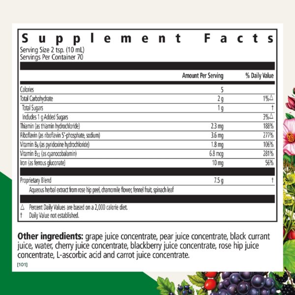 Version 1.0.0 Frasco Floradix suplemento hierro líquido con complejo B y hierbas