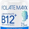 Frasco FolateMaxx L-Metilfolato y B12 60 cápsulas