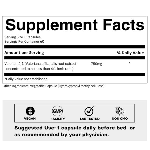 Frasco FOLIUS LABS extracto de valeriana concentrado