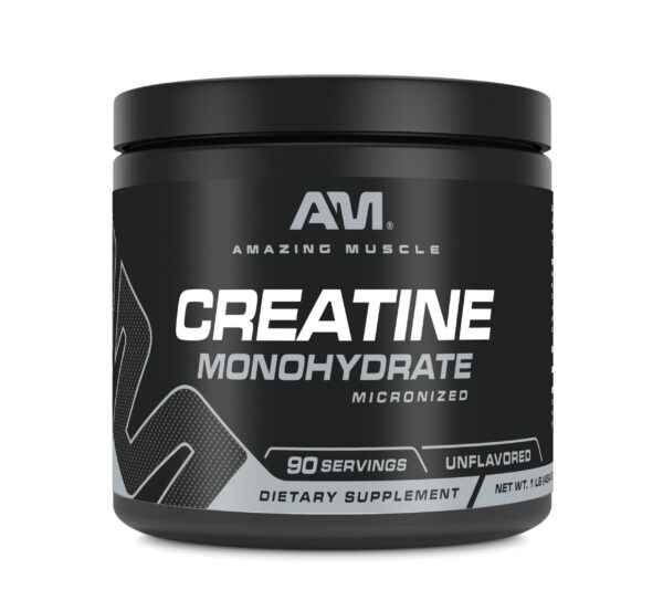 Version 1.0.0 Frasco frontal de Amazing Muscle Creatina Monohidratada sin sabor