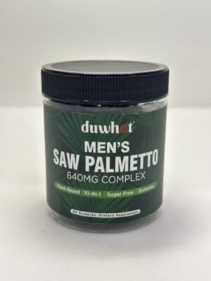 Version 1.0.0 Frasco frontal de Saw Palmetto Gummies para hombres