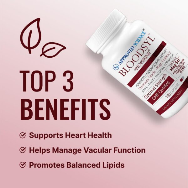 Version 1.0.0 Frasco frontal suplemento Bloodsyl para flujo sanguíneo