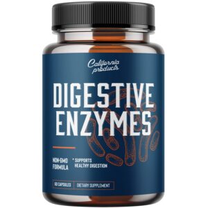 Frasco frontal de Digestive Enzyme Supplements - California