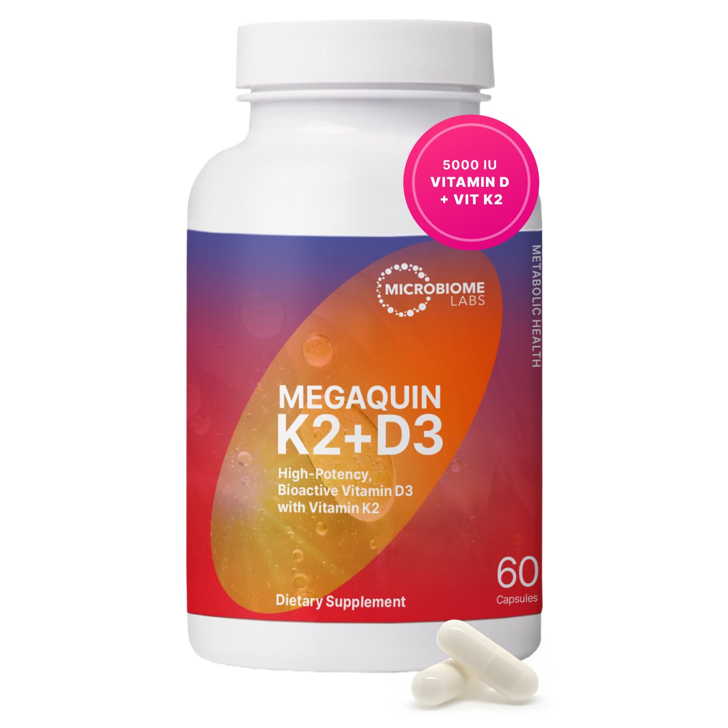 Microbiome Labs MegaQuinD3 + K2 MK-7
