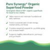 Frasco frontal PURE SYNERGY polvo superalimentos 12.5 oz