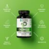 Frasco frontal Zhou Nutrition tabletas de chlorella veganas