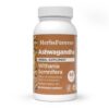 Frasco frontales cápsulas Ashwagandha Herbsforever 60 veganas 800mg