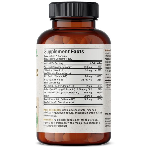 Frasco Futurebiotics vitamina b complejo con vitamina c