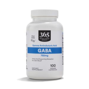 Version 1.0.0 Frasco de GABA 750 mg de 365 by Whole Foods