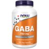 Frasco de GABA 750mg NOW Foods