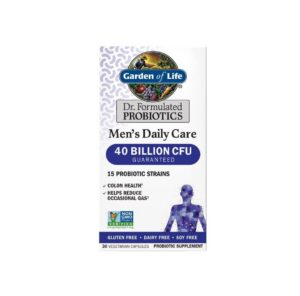 Frasco Garden of Life probióticos para hombres 40 mil millones UFC