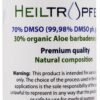 Frasco gel DMSO con aloe vera Heiltropfen para cuidado piel
