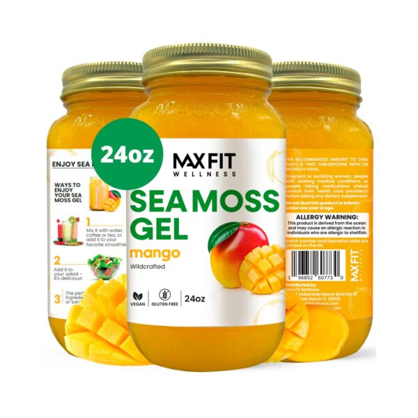 Frasco de gel de musgo de mar silvestre oro 24oz de Santa Lucía
