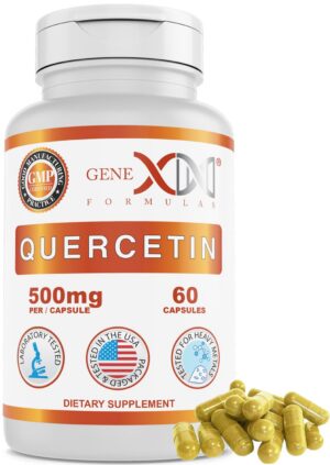 Frasco Genex Formulas Quercetina 500 mg 60 cápsulas