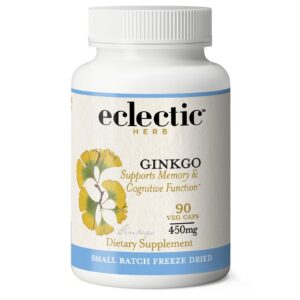 Version 1.0.0 Frasco de Ginkgo Biloba liofilizado Eclectic Institute azul