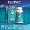 Frasco de Glucoflex Omega 3-6-9 con tapa