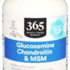 Frasco de glucosamina condroitina MSM 365 Whole Foods Market