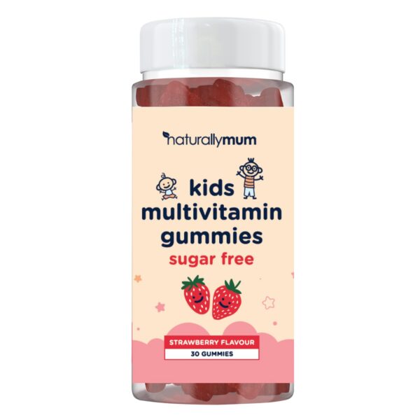 Frasco de gominolas multivitamínicas NaturallyMum para niños
