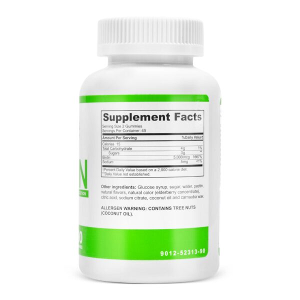 Frasco gomitas BariSlim vitamina biotina para post cirugía bariátrica