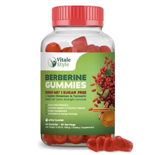 Frasco de gomitas berberina Vitale Style
