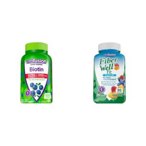 Frasco gomitas biotina 5000mcg Vitafusion 100 unidades