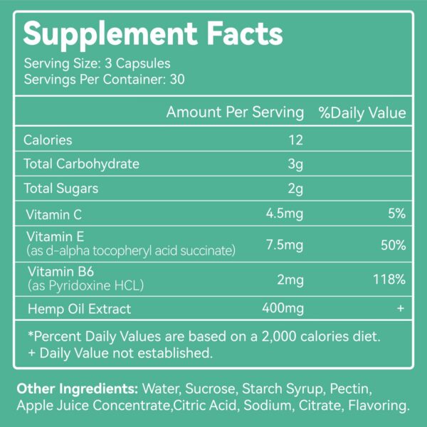 Frasco con 60 gomitas SmildeHeal canamo