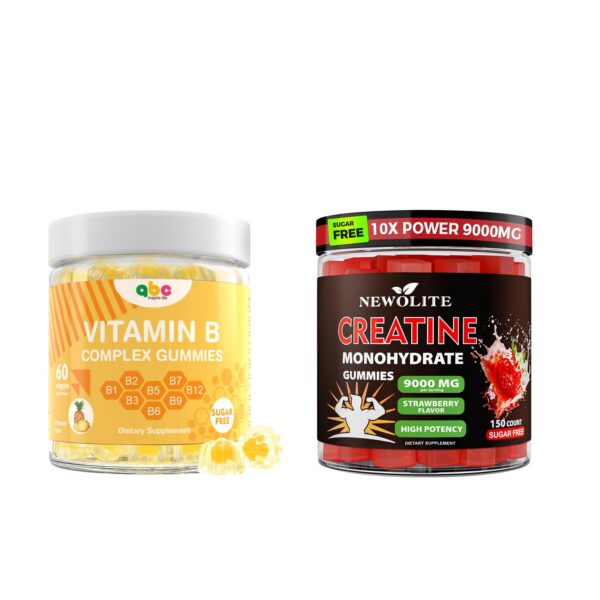 Frasco de gomitas NEWOLITE creatina monohidrato