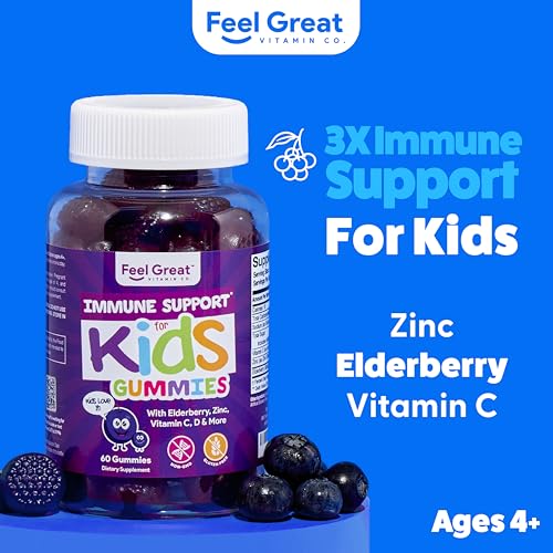 Frasco gomitas Feel Great soporte inmunológico niños