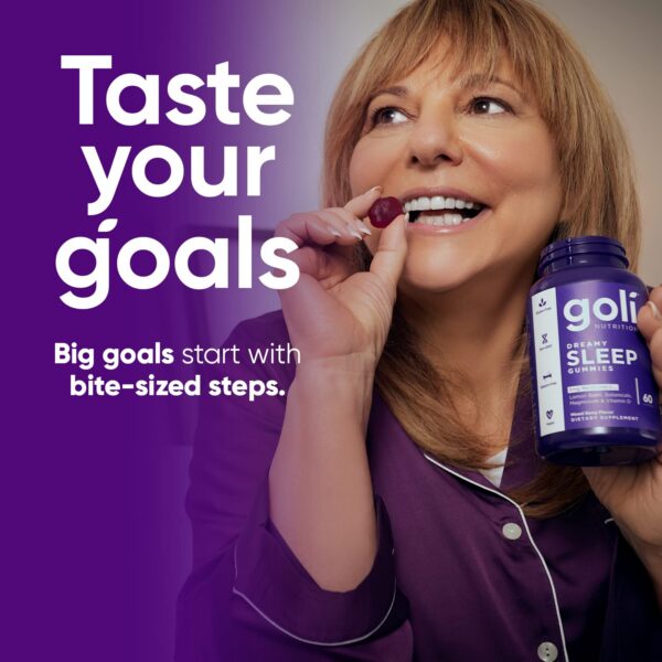 Frasco gomitas Goli Dreamy Sleep melatonina magnesio vitamina D