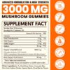 Frasco gomitas hongos con beta glucanos Qazwer