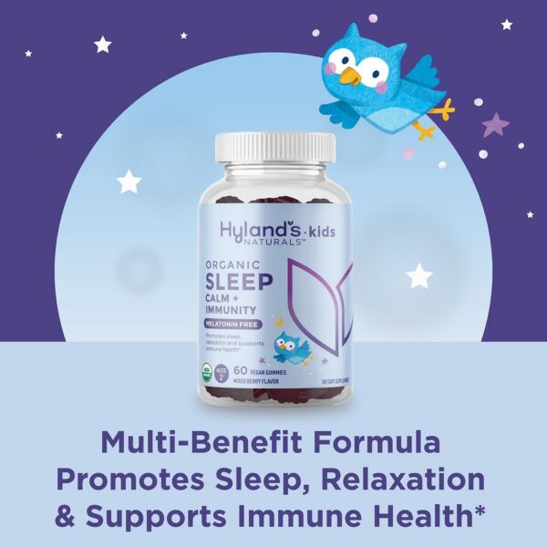 Frasco de gomitas Hyland's con ingredientes orgánicos para niños