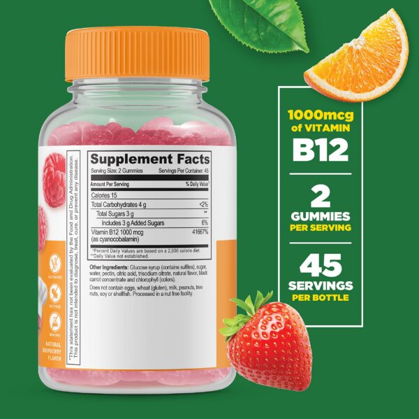 Frasco gomitas Lifeable vitamina b12 calcio vitamina d sin gluten