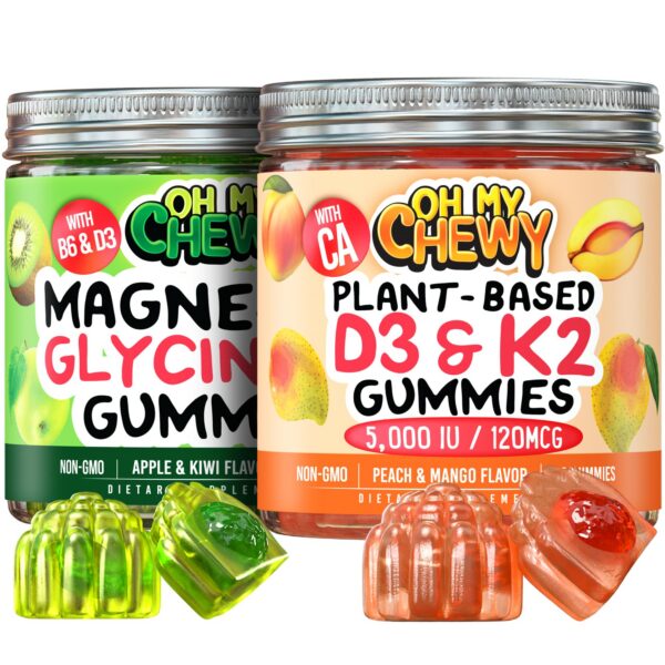 Frasco de gomitas OH MY CHEWY Mg+D3K2