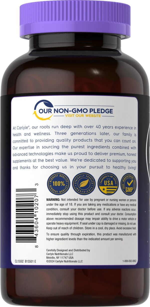 Version 1.0.0 Frasco con gomitas de melatonina Carlyle para adultos