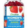 Frasco de gomitas multivitamínicas Lifeable para mujeres sin azúcar