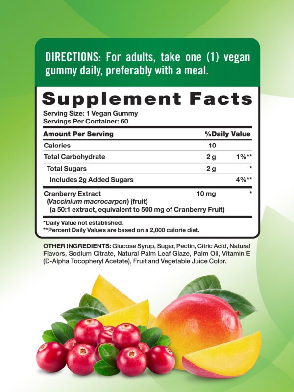 Frasco gomitas Nature's Truth veganas sin gluten