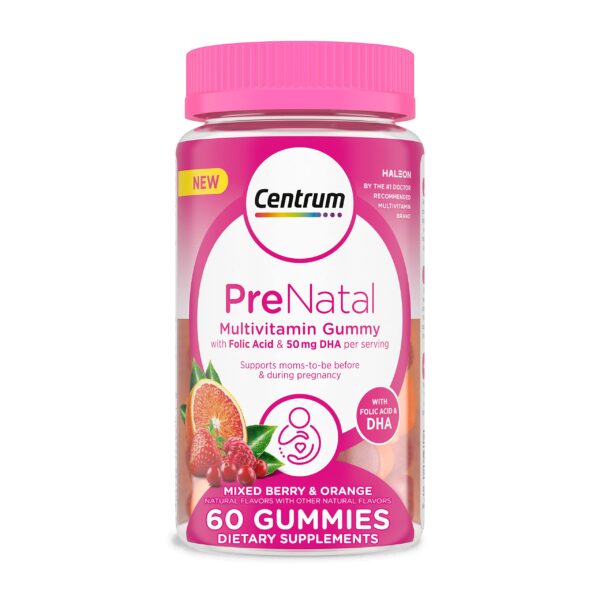 Frasco gomitas prenatales Centrum 60 unidades