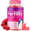Frasco gomitas prenatales tbivfller sabor frambuesa fertilidad mujer